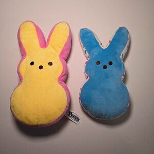 Peeps Bunny Yellow and Pink & Peeps Bunny Blue and Confetti